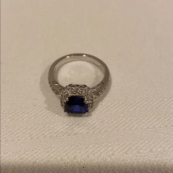 Blue Sapphire CZ Ring - Picture 7 of 7